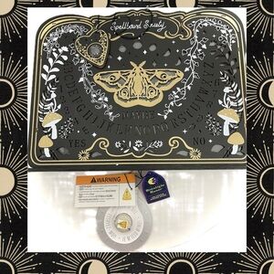 Moonlight Manor Wood Mystic Painted Detail Led Lighted Talking Ouija Board